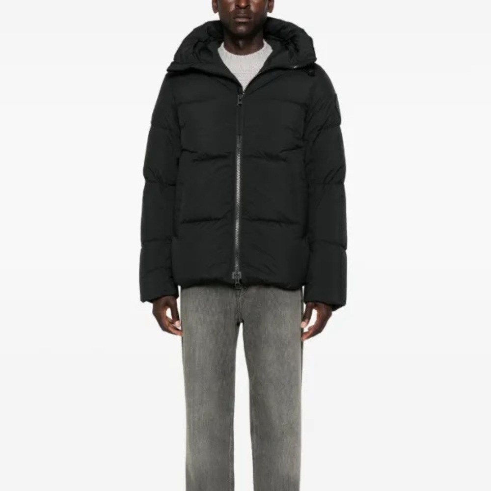 Canada Goose Men's Dark Puffer Jacket Down Feathers